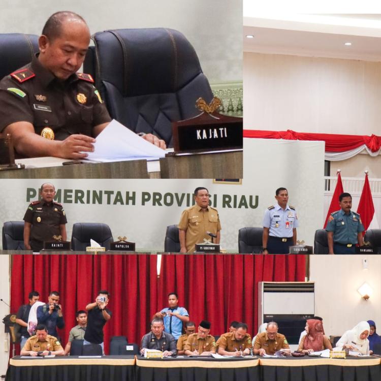Wakajati Riau Hadiri Rakor Ketersediaan Bahan Pokok & Kesiapan Arus Mudik Lebaran