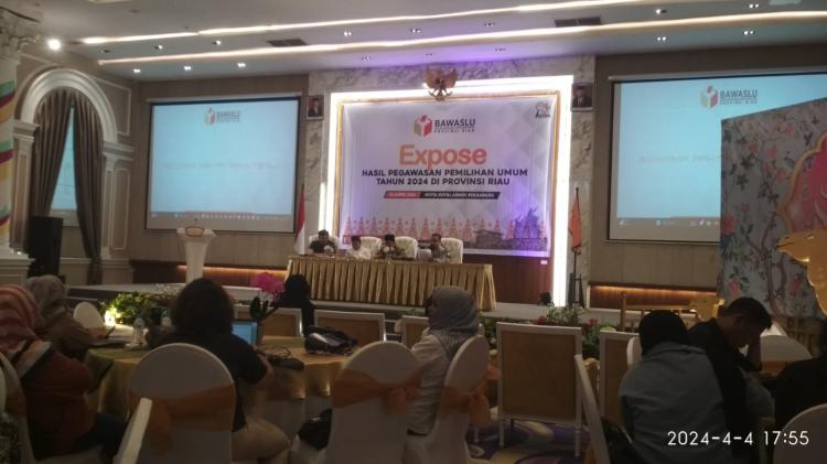 Bawaslu Riau Ekspose Hasil Pengawasan Pemilu 2024