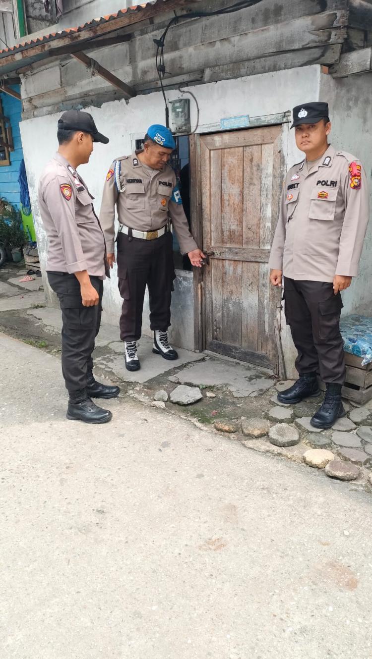 Antisipasi C3, Personel Polsek Kawasan Pelabuhan Patroli Rumah Kosong