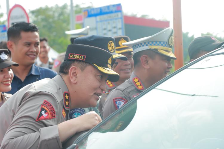 Kapolda Riau Cek Pospam XIII Koto Kampar Persiapan Arus Balik