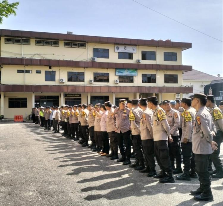 Kapolresta Pekanbaru Cek Kesiapan Personil Pengamanan Kegiatan APEKSI dan BBI/BBWI
