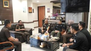 Kajati Riau Sambut Kunker Direktur Penindakan JAMPIDMIL Kejaksaan RI