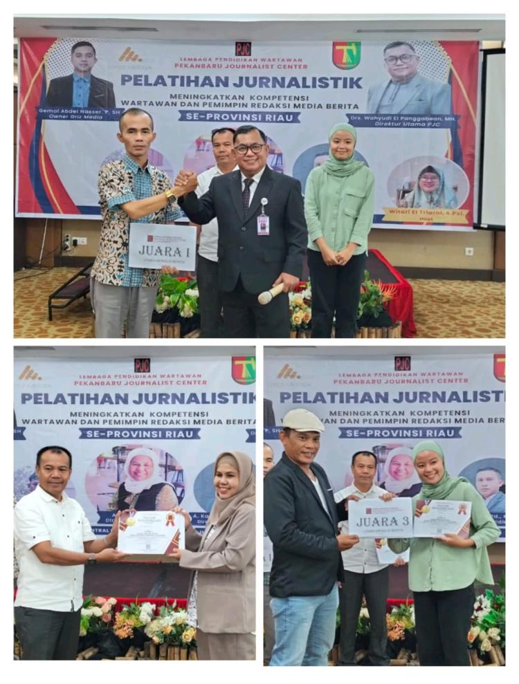 Pimred Nada Viral, Bowoziduhu Raih Juara 1 Lomba Jurnalistik se-Riau
