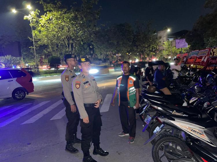 Kasat Samapta Polresta Pekanbaru Pimpin Giat Penebalan Patroli Blue Light