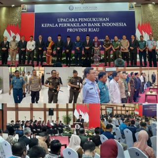 Kajati Riau Hadiri Pengukuhan Kepala Perwakilan Bank Indonesia Provinsi Riau