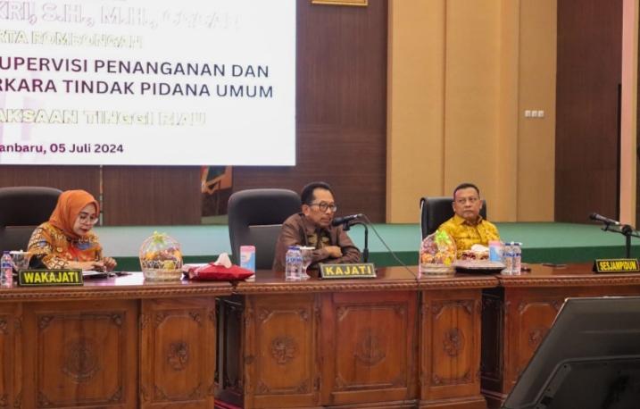 Kajati Riau Ikuti Pengarahan Sesjampidum Kejaksaan RI