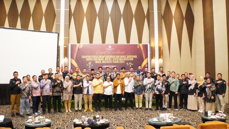 KPU Riau Gelar Rapat Kordinasi Jelang Pencalonan Kepala Daerah