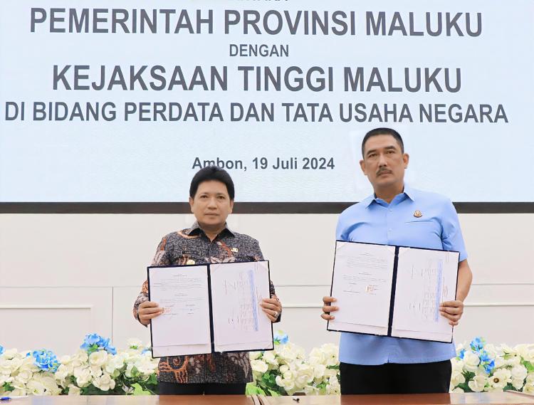 Kejati Maluku Lakukan MoU Cegah Potensi Hukum dengan Pemrov