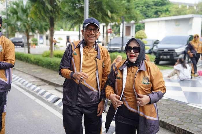 Sambut HBA ke-64 dan HUT IAD ke-XXIV Tahun 2024, Kejati Riau Gelar Jalan Santai Bersama