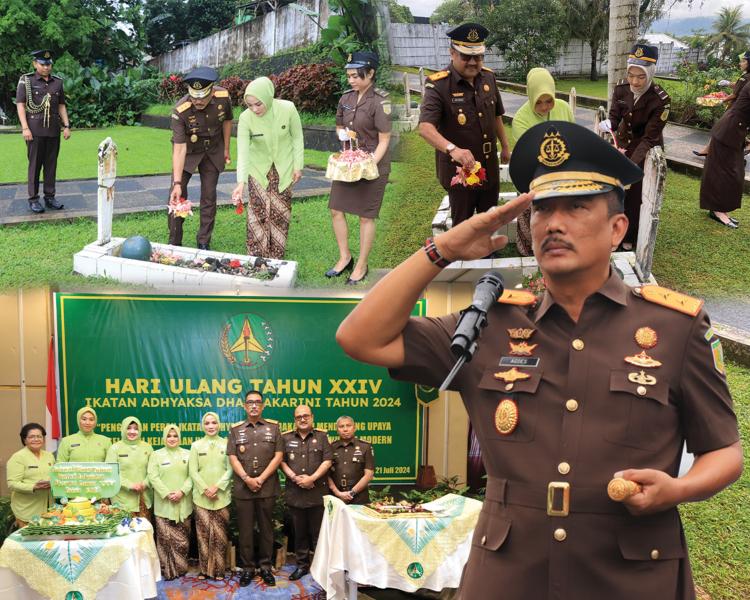 Dalam Rangka HBA ke-64 dan HUT IAD ke-24, Kejati Maluku Ziarah ke TMP Kapahaha