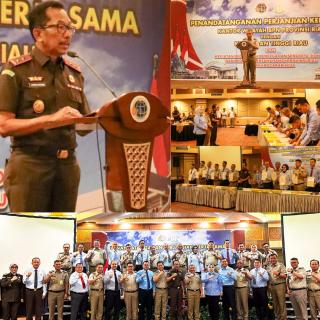 Kejati Riau MoU Bersama Kanwil BPN