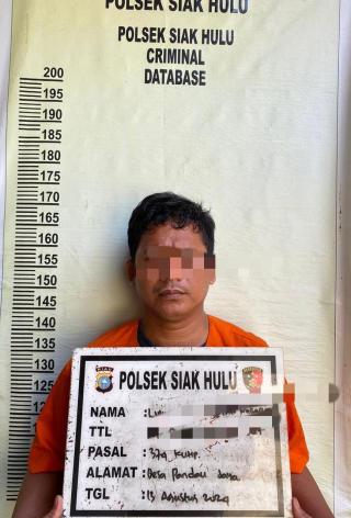 Polsek Siak Hulu Tangkap Pelaku Penggelapan Dalam Jabatan