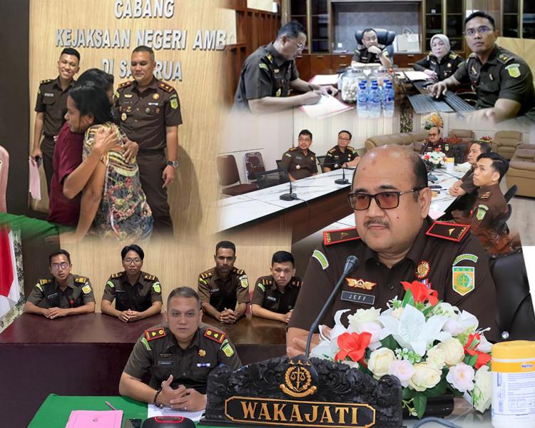 Kejati Maluku dan Cabjari Saparua Selesaikan Kasus Penganiayaan Lewat RJ