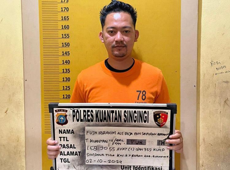 Terlibat PETI, Salah Seorang Timses Paslon Bupati Kuansing Ditangkap Polisi
