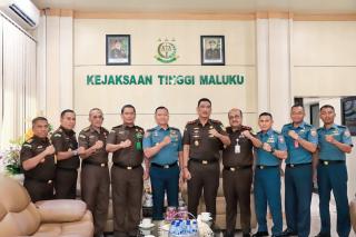 Kajati Maluku Terima Kunker Danlatamal IX Ambon
