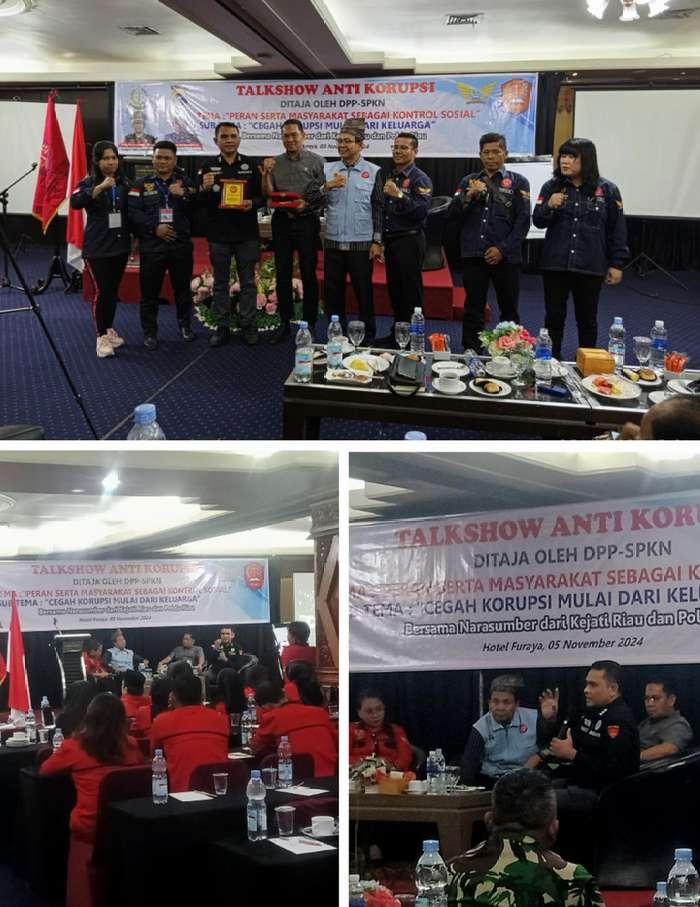 Hadirkan Narasumber Berkualitas, Talk Show Anti Korupsi dan Rakernas I DPP SPKN Berjalan Lancar