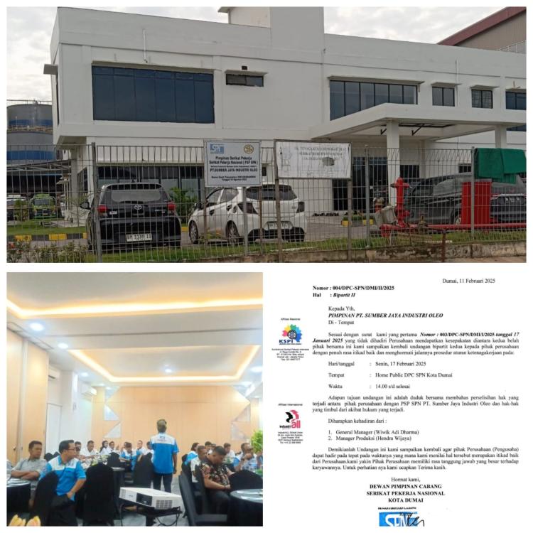 Tak Miliki Itikad Baik, SPN Kota Dumai Akan Demo PT Sumber Industri Jaya Oleo