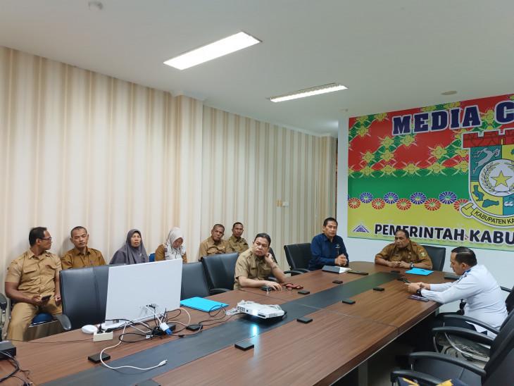 Pemkab Kampar Ikutin Rakor Percepatan dan Pengendalian Inflasi dengan Kemendagri Melalui Daring