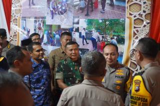Pantau Pos Pam Mudik MTQ, Kapolda Riau dan Danrem 031/WB Ikuti Vidcon Kapolri dan Panglima TNI