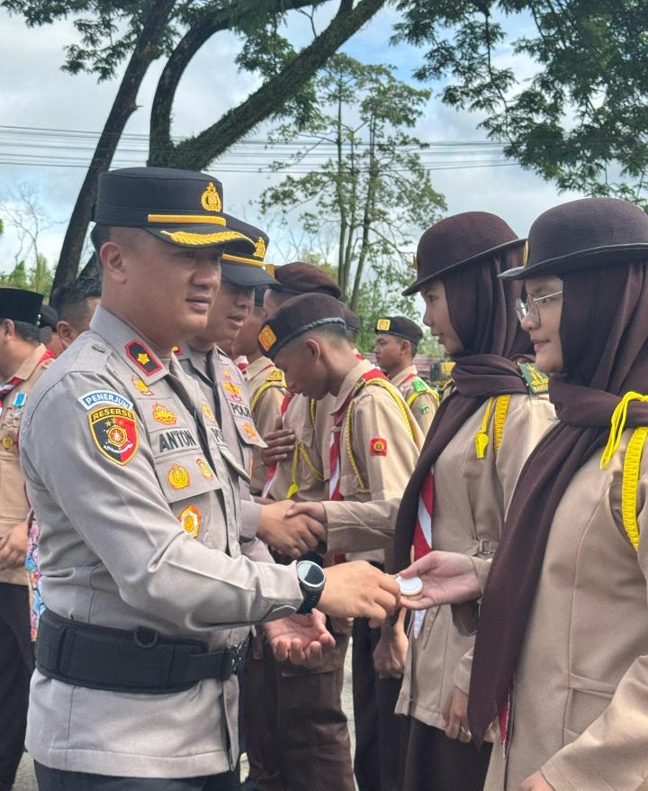 Polres Bengkalis Lepas Kontingen Kwarcab Jambore Karhutla 2025