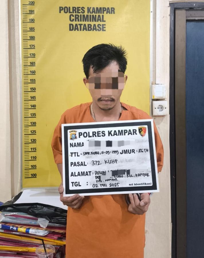 Modus Minjam Motor, Pelaku Penggelapan Ditangkap Satreskrim Polres Kampar