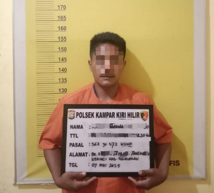 Pelaku Curanmor di Rantau Kasih Berhasil Ditangkap Polisi