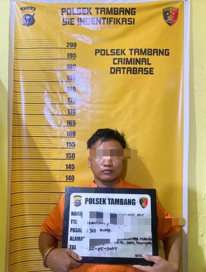 Polsek Tambang Tangkap Pelaku Curanmor di Hotel