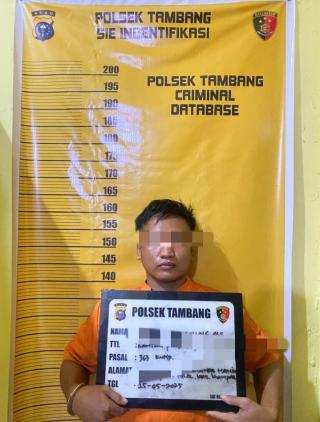 Polsek Tambang Tangkap Pelaku Curanmor di Hotel