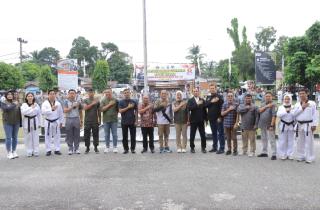 Peringati HUT Bhayangkara ke-79, Polres Kampar Resmikan Dojang Taekwondo
