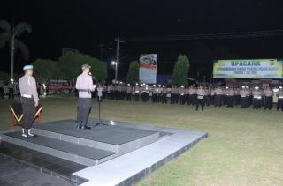 Kapolres Kampar Pimpin Kenaikan Pangkat 69 Personel