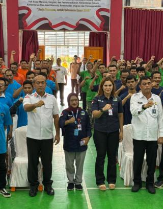 Ciptakan Skil Warga Binaan, Lapas Kelas II A Pekanbaru Gandeng Lembaga Pelatihan Vision Training Center