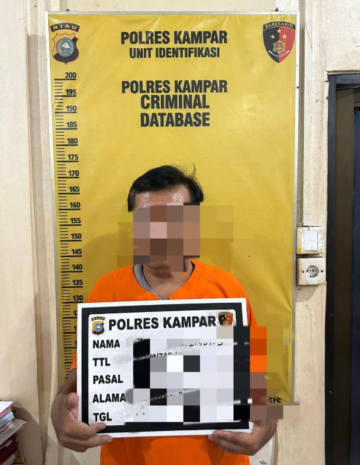 Cabuli 3 Orang Anak Didik, Oknum Guru Ditangkap Satreskrim Polres Kampar