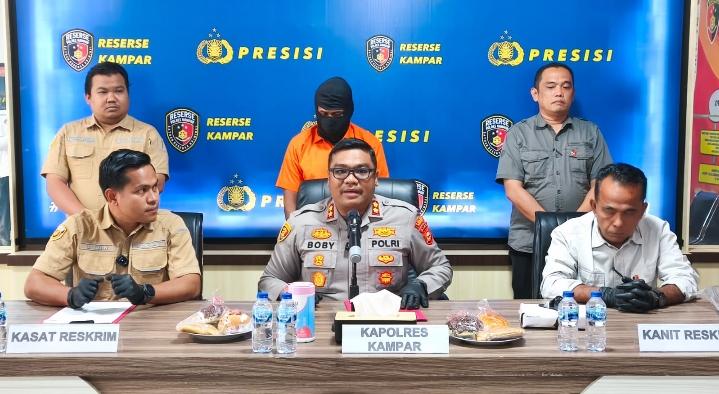 Kurang dari 24 Jam, Polres Kampar Ungkap Kasus Pembunuhan di Kualu