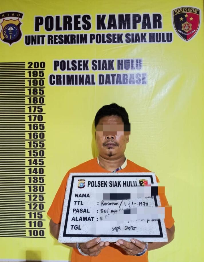 Aniaya Janda Anak Dua, Pria Warga Pekanbaru Ditangkap Polsek Siak Hulu