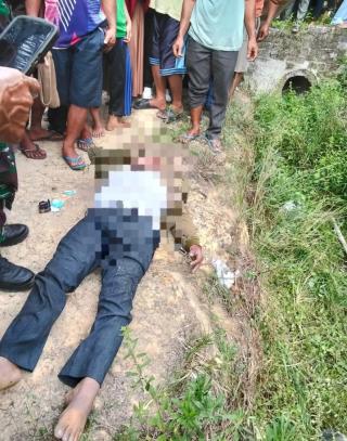 Warga Temukan Mayat Laki-Laki Tanpa Identitas di Jalan Poros Tapung