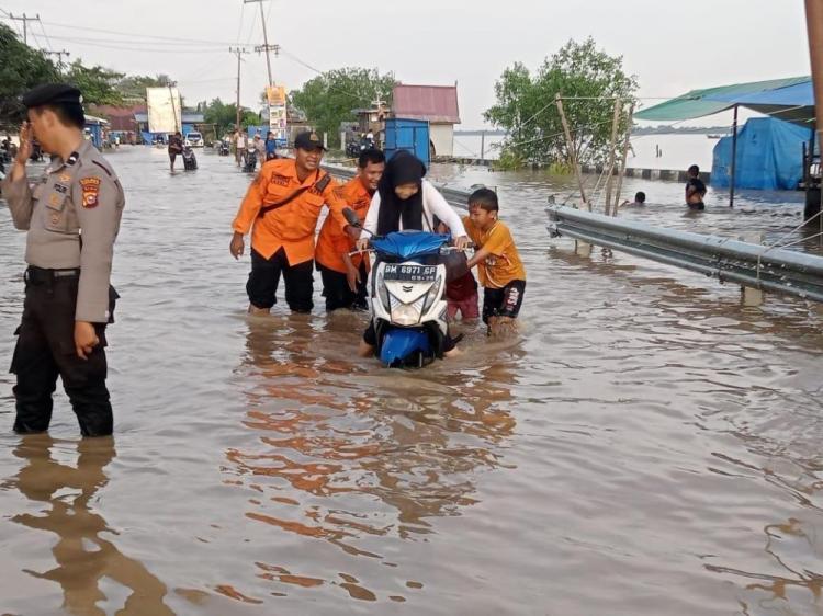 Banjir Rob Kembali Terjadi di Tembilahan Inhil