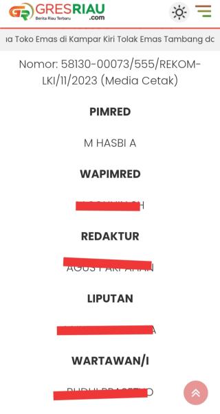 Dinilai Tak Berintegritas, Pimpinan Media Gresriau Resmi Diberhentikan