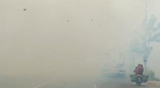 Kabut Asap di Dumai Semakin Tebal