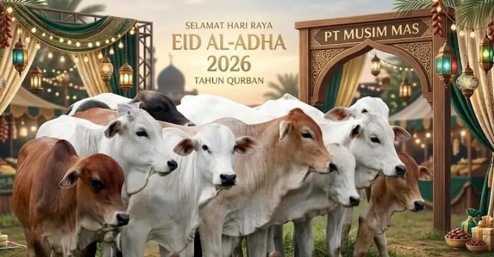 Bentuk Kepedulian ke Sosial, PT. Musim Mas Serahkan Bantuan 22 Ekor Sapi Qurban ke Masyarakat