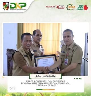 DKP Kota Pekanbaru Terima Predikat Sangat Baik Sistem Pengawasan dari Bapenas 