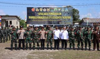 Kodam XIX Tuanku Tambusai Bersama Pemkab Pelalawan Buka TMMD Ke-129