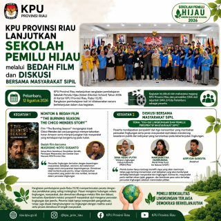 KPU Riau Perkuat Pendidikan Pemilu Hijau melalui Film dan Perspektif Masyarakat Sipil