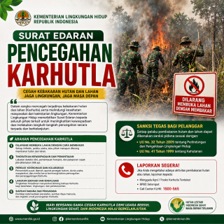 Cegah Karhutla, Kemen LH Terbitkan SE Larangan Membakar Saat Buka Lahan
