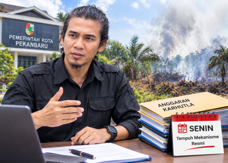 Bidnen Nainggolan Soroti Anggaran Karhutla Tenayan Raya Desak Walikota Terbuka