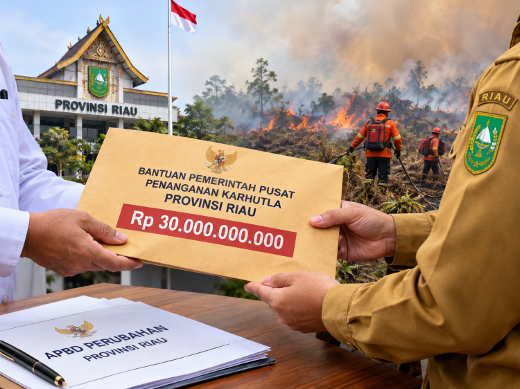 Bantuan Dana Penanganan Karhutla, Provinsi Riau Terima Rp30 Miliar