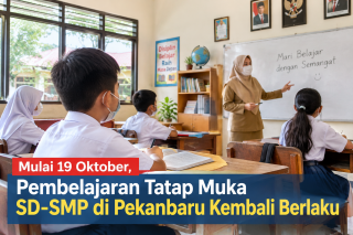 Disdik Pekanbaru Terapkan Pembelajaran Tatap Muka di Tengah Kabut Asap